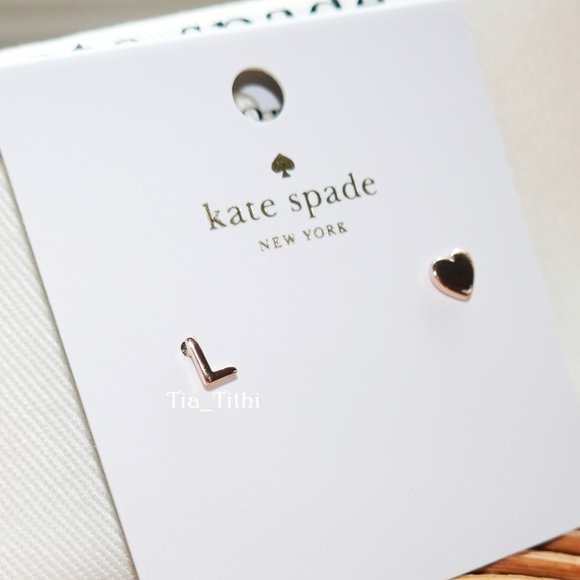 Kate Spade Initial L Stud Earrings - Picture 3 of 4